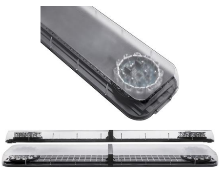 LED light bar | amber -clear | 110 cm | 12/24 VDC | ICAO