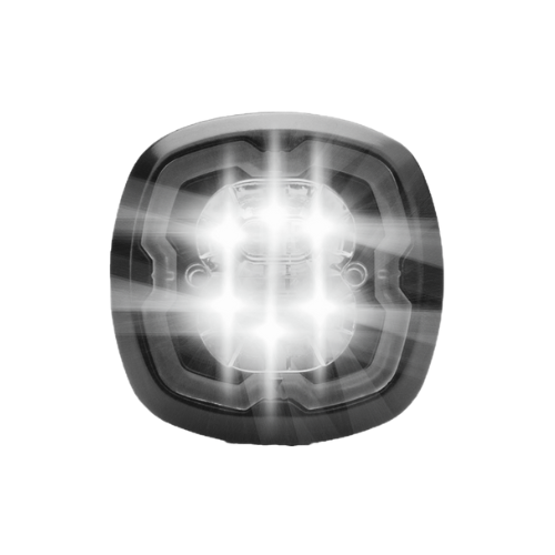 Intermitente redondo LED | 3 LED | 12-24V | blanco
