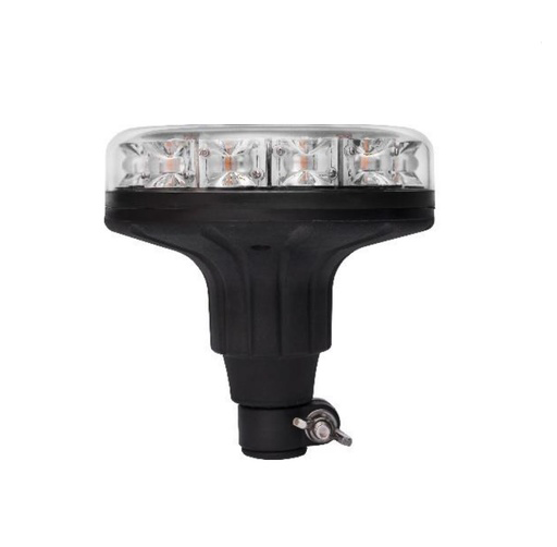 Gyrophare LED | DIN | 12/24 V | orange | lentille transparante | ICAO