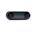 LED markeerverlichting | 4 LEDs |  12-24V | wit | dark/smoked