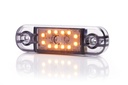 LED-Markierungsleuchte | 12 LEDs | 12-24V | gelb |dunkel/smoked