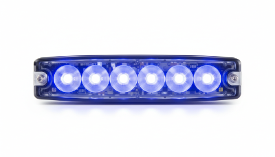 LED Flitser | 6 LEDs | 12-24V | blauw