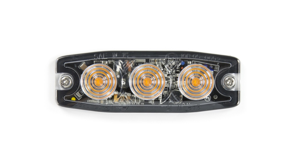 Intermitente LED | 3 LED | 12-24V | naranja