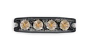LED Flitser | 4 LEDs | 12-24V | rood