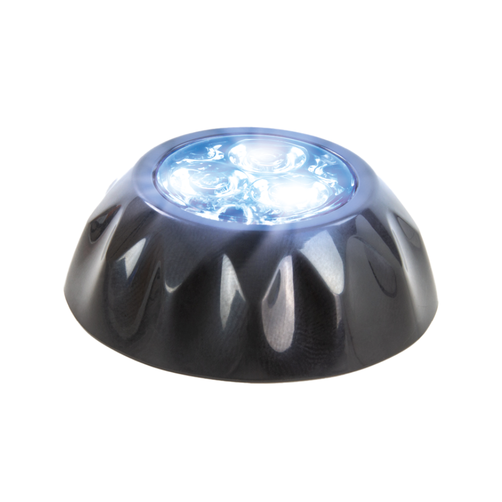 Feu Flash | rond | LED | 3 LEDs | 12-24V | bleu