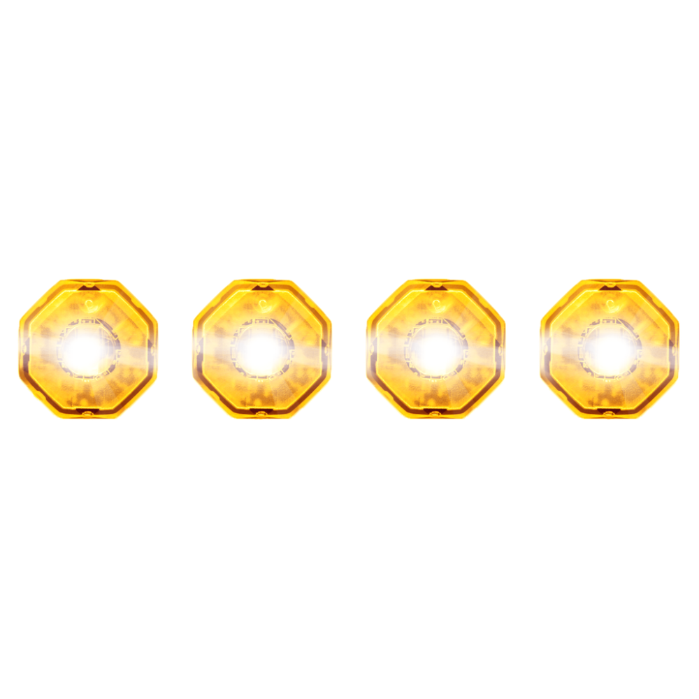 Button-light | LED | jeu de 4 | 12-24V | orange