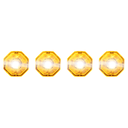 Button-light | LED | set of 4 | 12-24V | amber