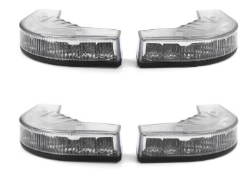 Boomerang | 4x9 LEDs | 12/24V | clear/blue