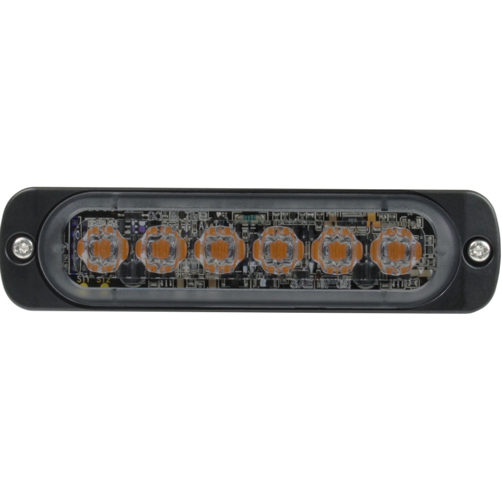LED-Blitzer | 6 LEDs | 12-24V | blau | smoked