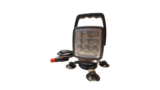 LED Werklamp met handvat | op magneetvoet | 10-30V | vierkant