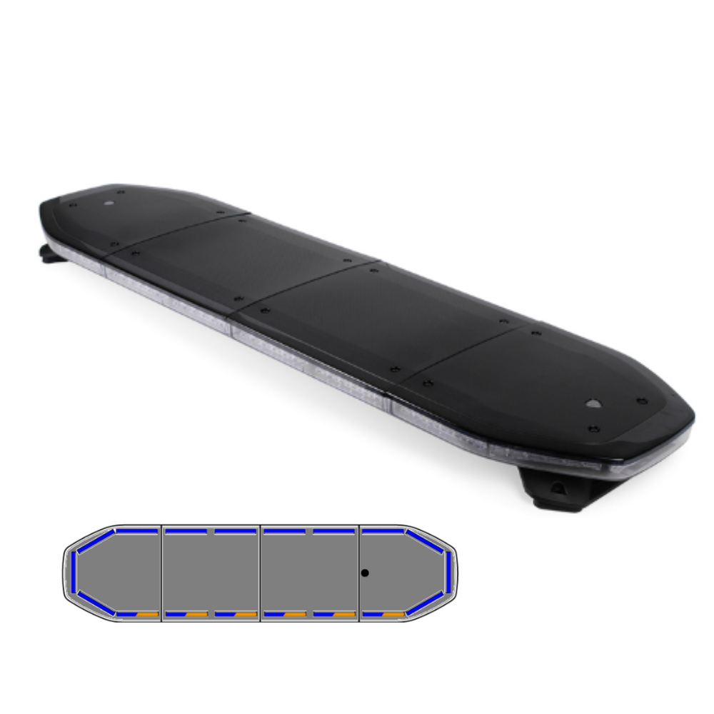 Raiden LED lichtbalk | 122 cm | basic | blauw 