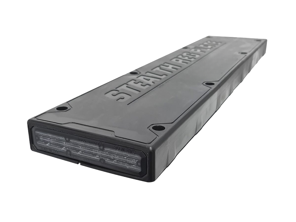 Feu flash à LED double | Plaque d'immatriculation | 12-24V | bleu | smoked