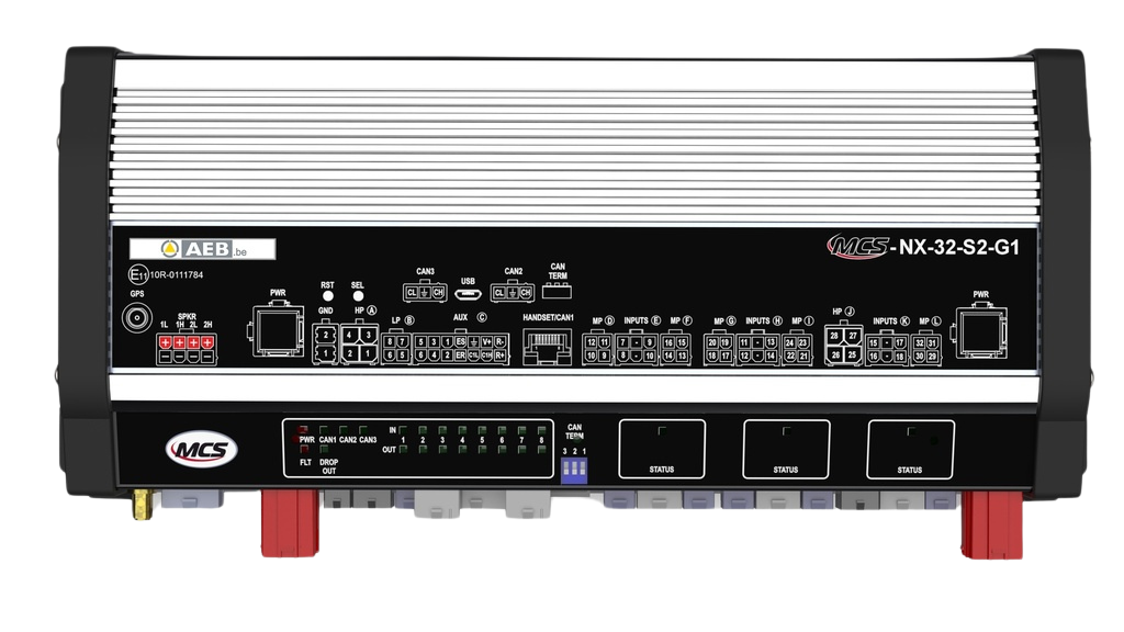 Control box NX | 32 outputs | sirène 2x100W | avec GPS