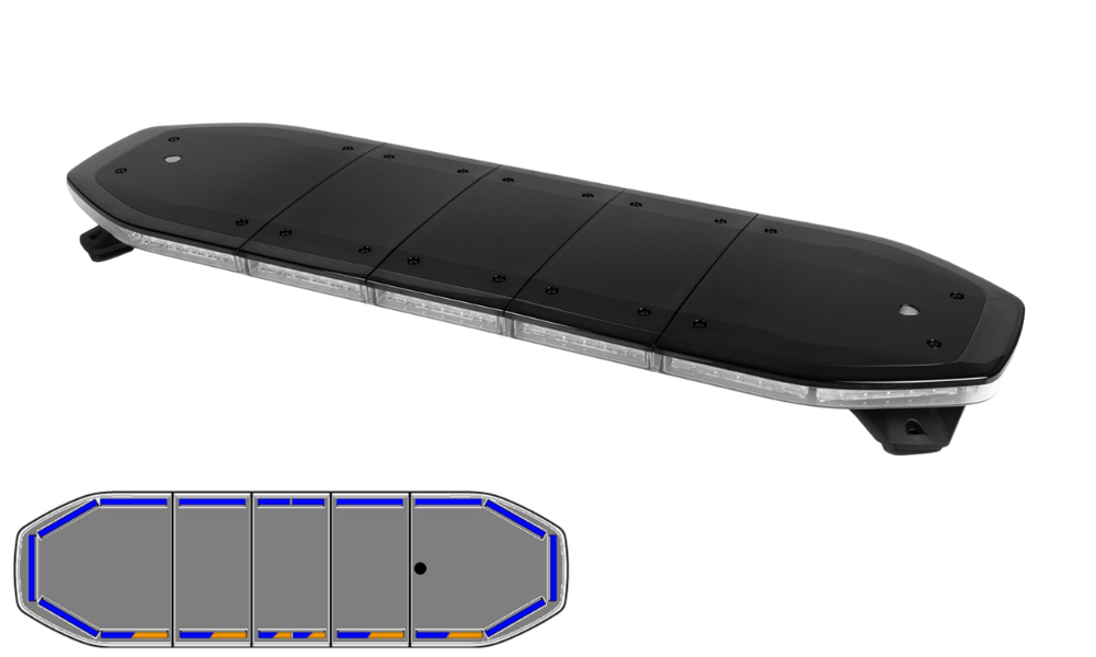 Raiden LED lichtbalk | 106 cm | basic | blauw 