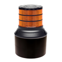 Gyrophare Brightics élevé | LED | fix. 3 boulons | 12-24V | orange