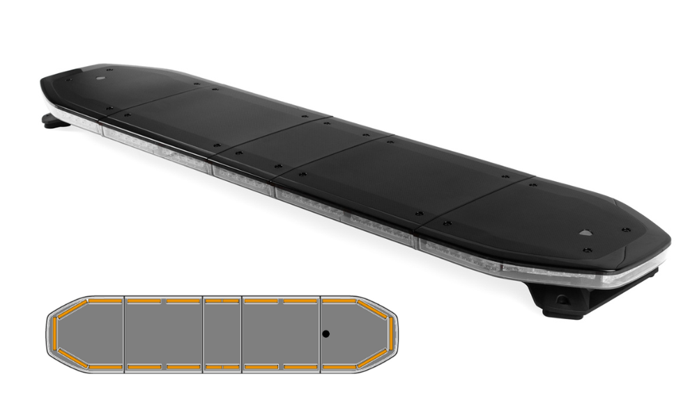 Raiden LED lichtbalk | 137 cm | basic | ICAO | oranje 