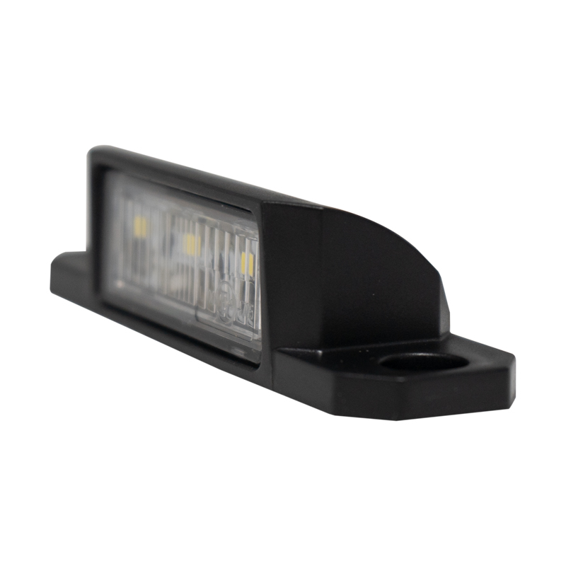 Luce targa LED | compatto | nera