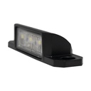 Luce targa | compatto | nera