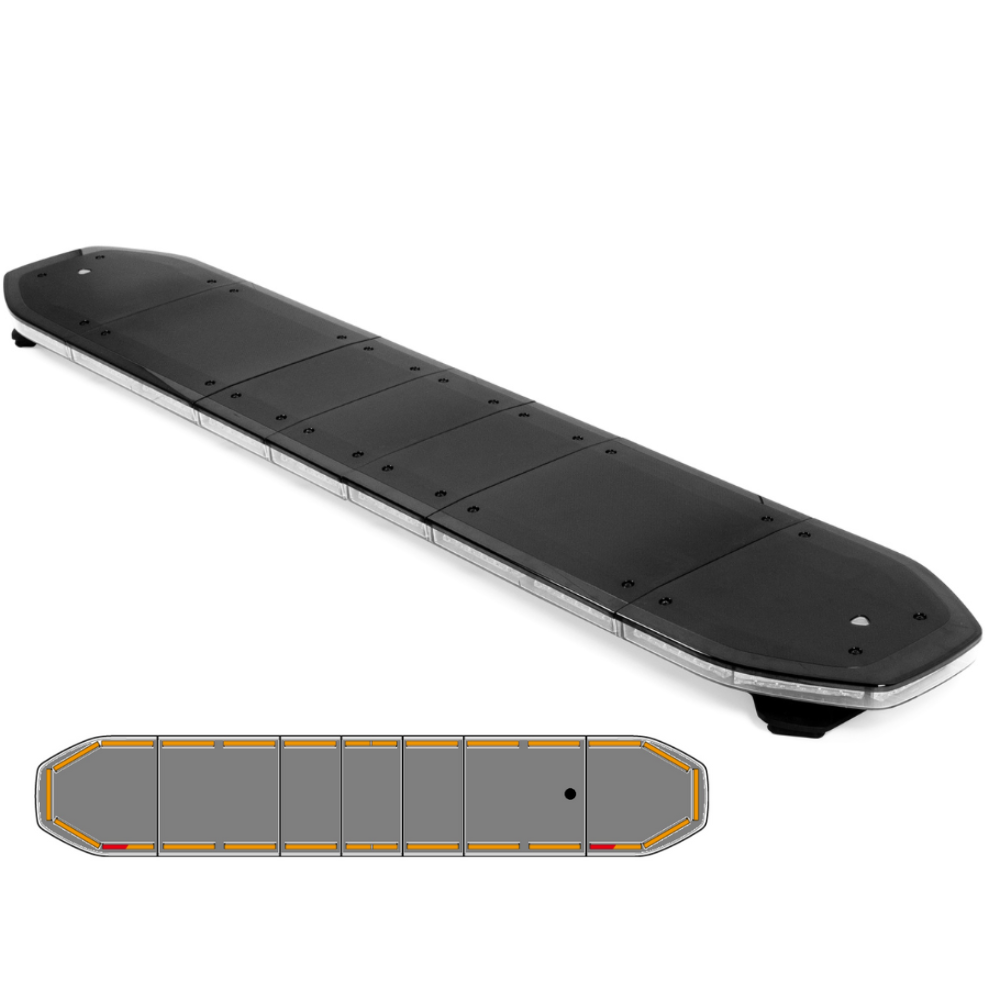 Raiden LED lichtbalk | 168 cm | basic | oranje