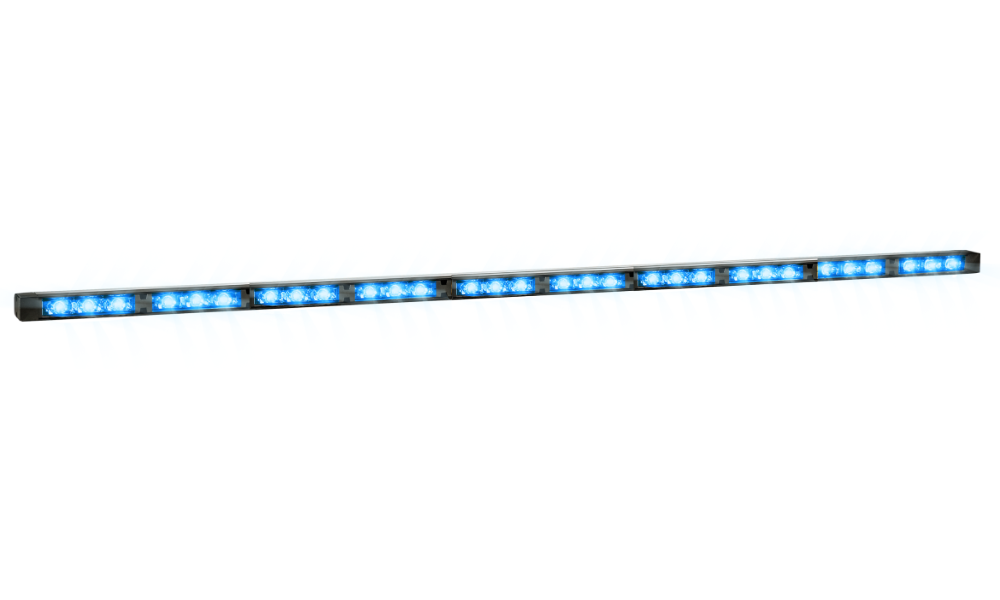 Directional LED light bar | 10 modules | 12-24V | blue
