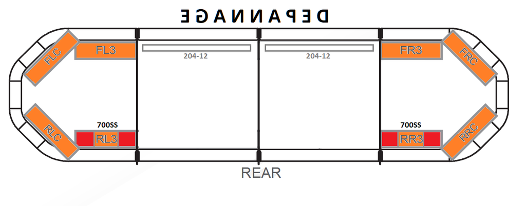LEGION LED lichtbalk | 125 cm | Depannage | 12V 