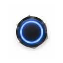 Bouton poussoir | 12mm | latching | bleu