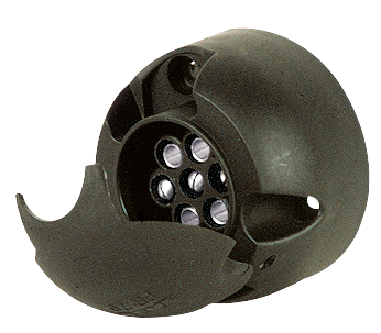 [121/12-INOX] 7-poliger Steckerdose | PVC | 12V | Inox-Kontakte