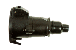 [124/12] 7 polige koppelstekker | PVC | 12V | inox contacten