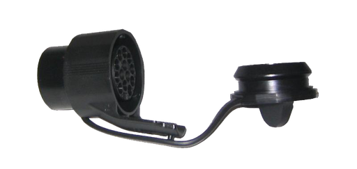 [129/12] Adaptateur | 13P/7P | PVC | 12V | contacts en inox