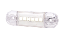 [203-12V] Interieurverlichting | LED | langwerpig | kristal