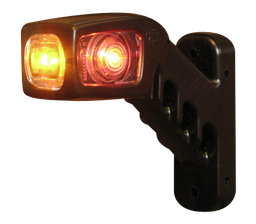 [238R-DV] LED markeerverlichting | rechts | 12-24V | rood/oranje/wit
