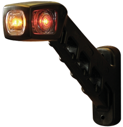 [240R-DV] LED markeerverlichting | rechts | 12-24V | rood/oranje/wit