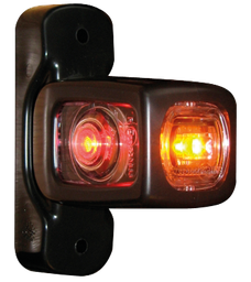 [286-DV] Feu d'encombrement LED | gauche+droite | 12-24V | rouge/orange/blanc