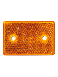 [3002.0000100] Reflector | rectangular | amber
