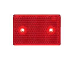 [3002.0000200] Reflector | rechthoekig | rood