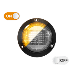 [49700101] Flashing beacon | Rearguard | LED | 12-24V | amber