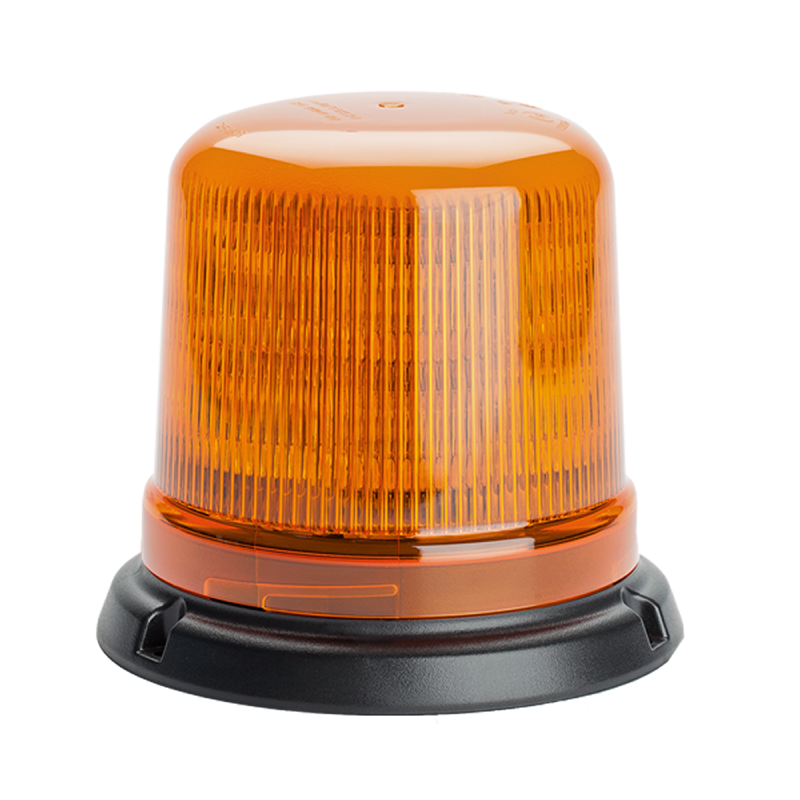 Gyrophare, LED, fixation 3 boulons, 12-24V, orange