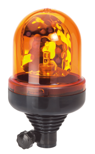 [535B12O] Baliza giratoria | montaje con tubo flexible | 12V | ámbar