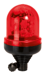 [535B12R] Rotating beacon | flex. tube mounting | 12V | red