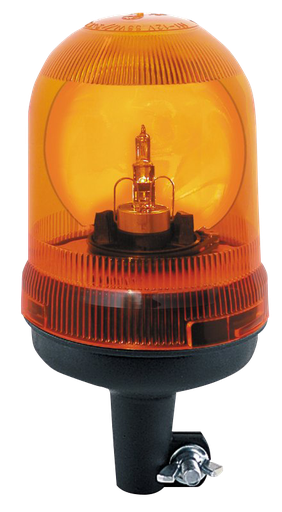 [540F12O] Lampeggiante rotante | montaggio con tubo flexxibile | 12V | ambar
