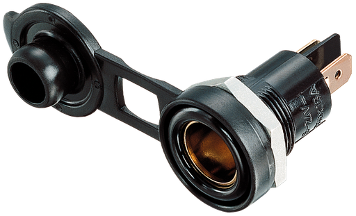 [566-DIN] Socket | 2-pole | with cover