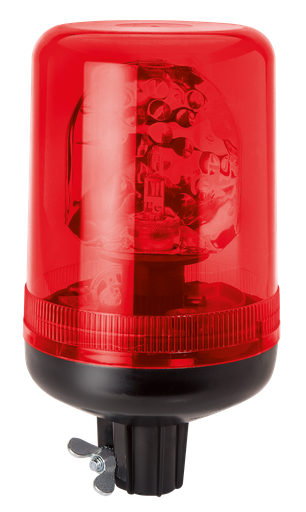 [59024R] Rotating beacon | tube mounting | 24V | red