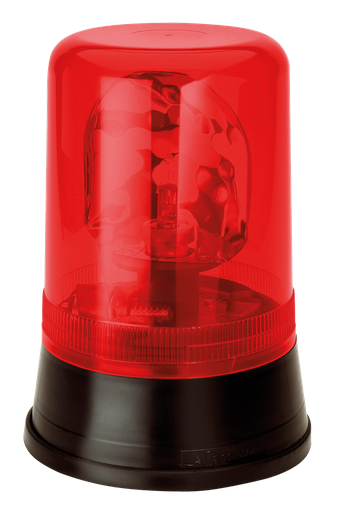 [59512R] Lampeggiante rotante | montaggio a 3 bulloni | 12V | rosso