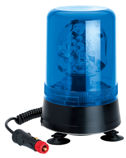 [595M12B] Rotating beacon | magnetic | 12V | blue