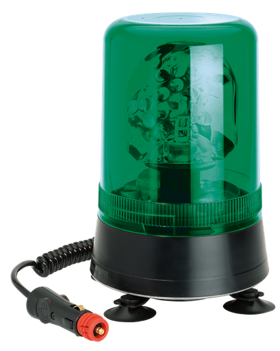 [595M12G] Rotating beacon | magnetic | 12V | green