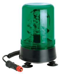 [595MDVG] Rotating beacon | magnetic | 12-24V | green