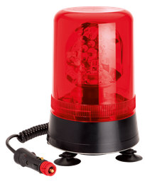 [595MDVR] Rotating beacon | magnetic | 12-24V | red