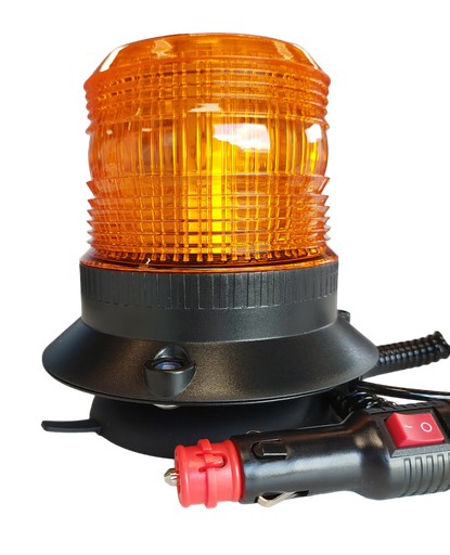 [622LED-M-OR] Flitslicht | LED | magnetisch | 12V | oranje