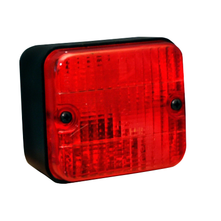 [690R] Luz antiniebla trasera | cuadrada | halógeno