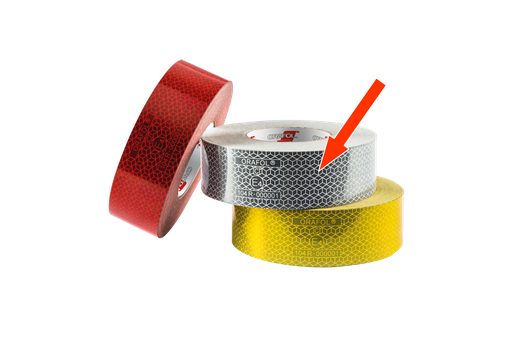 [70701-CR] Reflective tape for rigid surface | white